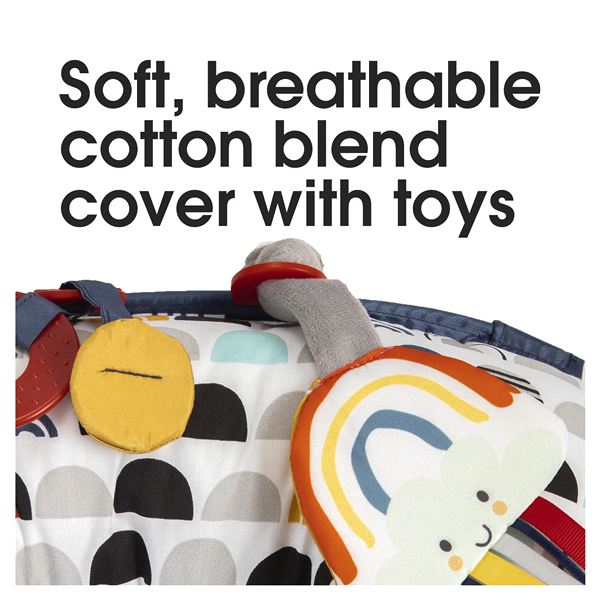 slide 12 of 29, Boppy Black & White Rainbow Tummy Time Pillow, 1 ct