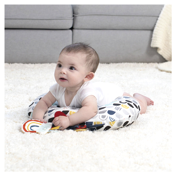 slide 28 of 29, Boppy Black & White Rainbow Tummy Time Pillow, 1 ct