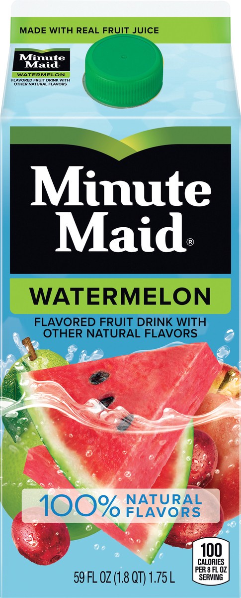 slide 6 of 12, Minute Maid Watermelon Fruit Drink, 59 oz