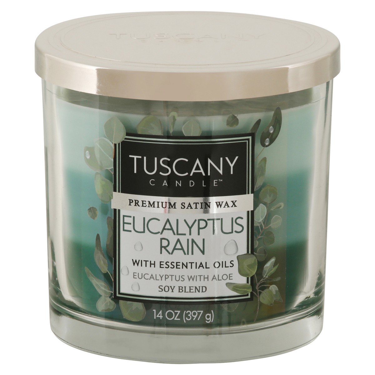 slide 2 of 12, Tuscany Candle Tuscany Eucalyptus Rain Candle, 1 ct