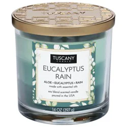 Tuscany Candle Soy Blend Scented Eucalyptus Rain Candle 1 Each