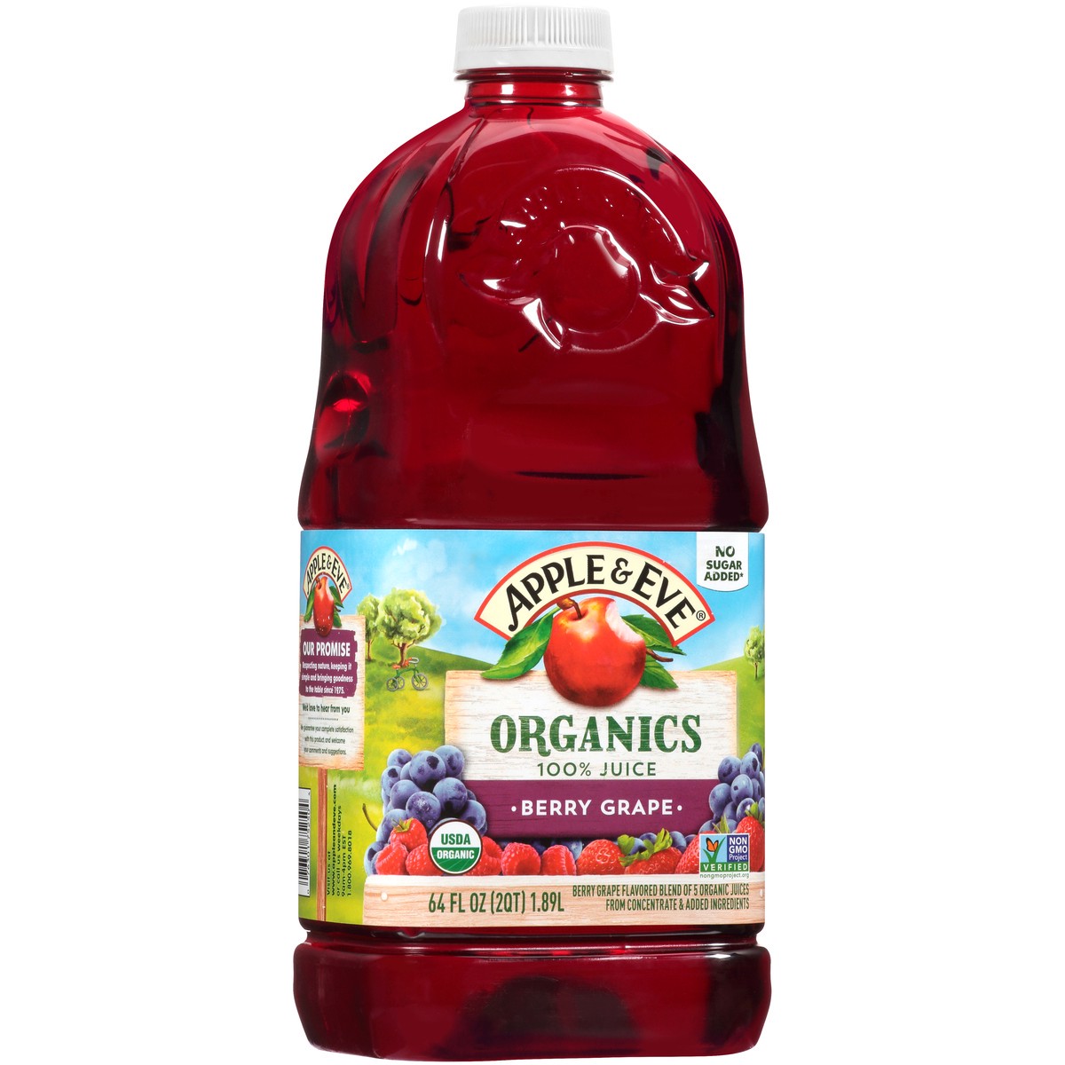 slide 9 of 9, Apple & Eve Organics Berry Grape 100% Juice- 64 fl oz, 64 fl oz