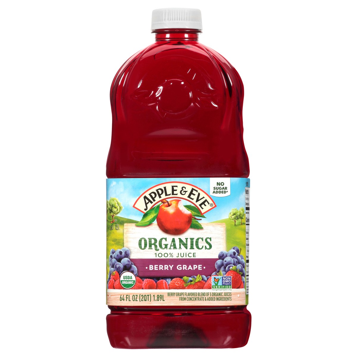 slide 1 of 9, Apple & Eve Organics Berry Grape 100% Juice- 64 fl oz, 64 fl oz