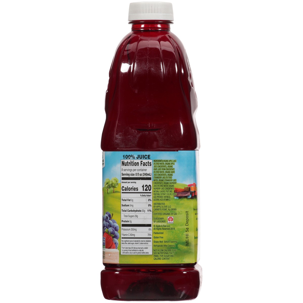 slide 3 of 9, Apple & Eve Organics Berry Grape 100% Juice- 64 fl oz, 64 fl oz
