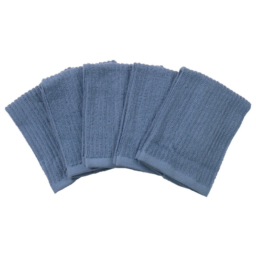 slide 2 of 4, Everyday Living® Bar Cloths - Blue, 5 ct