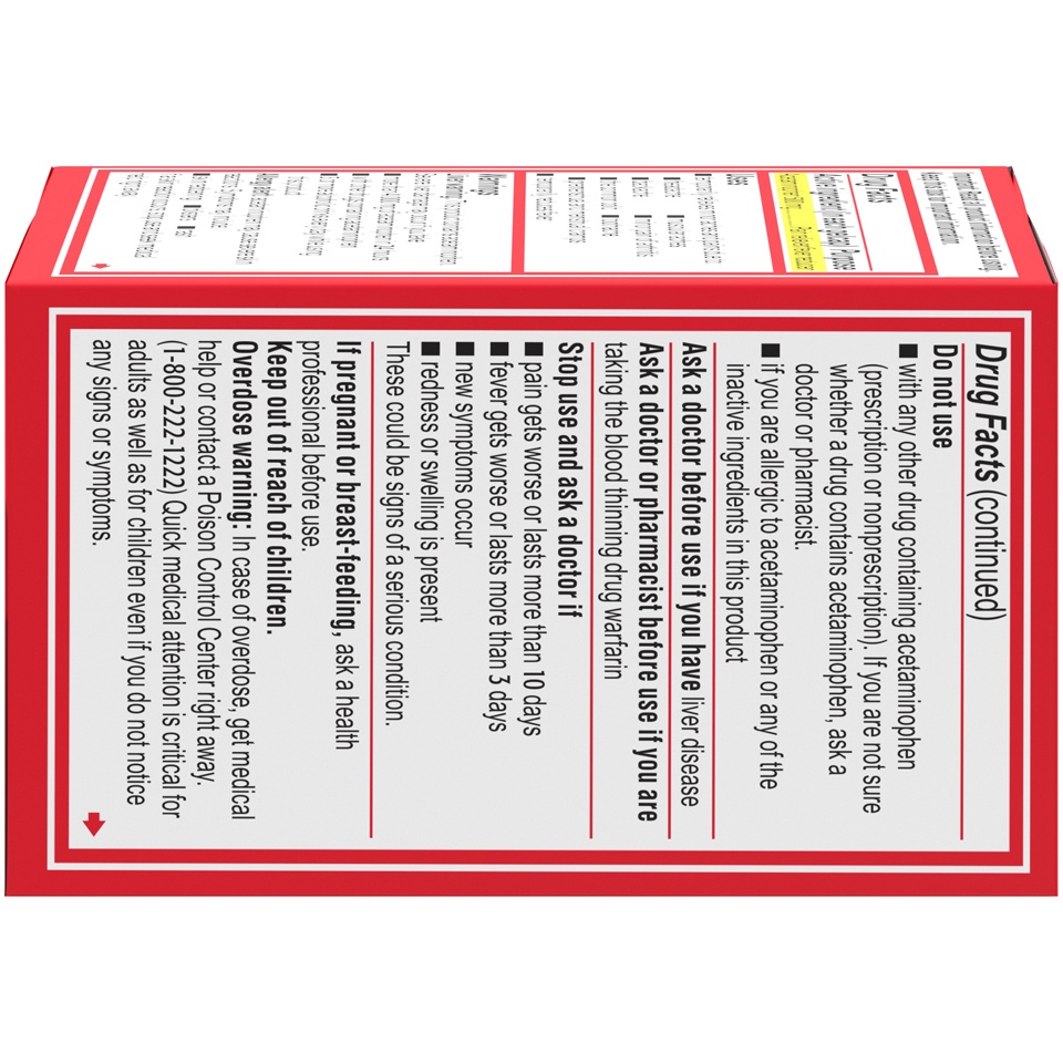 slide 6 of 6, Tylenol Extra Strength Acetaminophen Rapid Release Gels, Extra Strength Pain Reliever & Fever Reducer Medicine, Gelcaps with Laser-Drilled Holes, 500 mg Acetaminophen, 24 ct