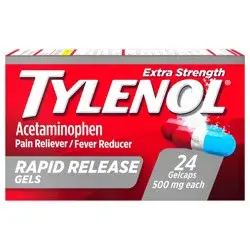 Tylenol Extra Strength Rapid Release Pain Reliever & Fever Reducer Gelcaps - Acetaminophen - 24ct