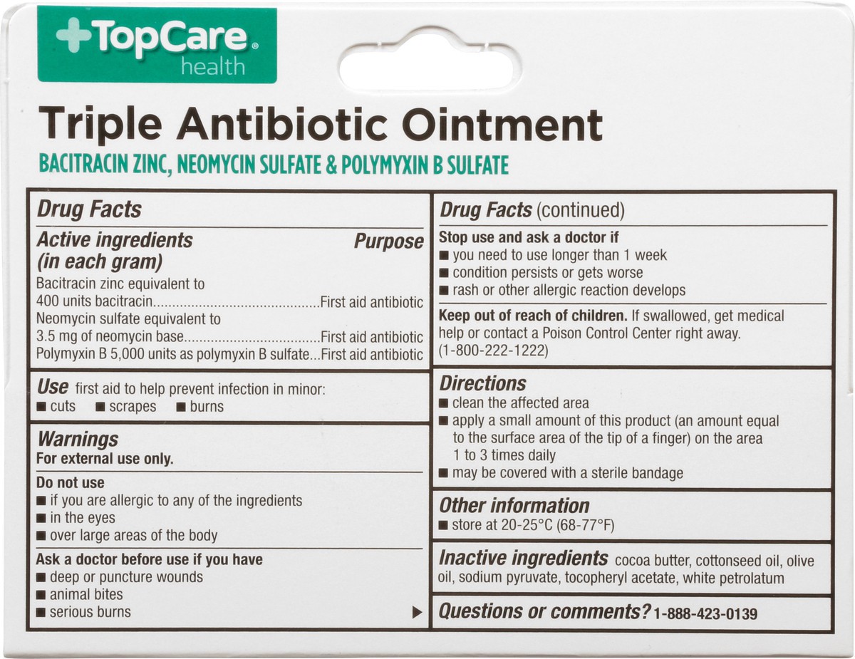 slide 5 of 9, TopCare Health Original Strength Triple Antibiotic Ointment 0.5 oz, 0.5 oz