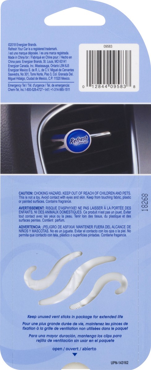 slide 3 of 10, Refresh Your Car! Fresh Linen Auto Vent Sticks 4 ea, 4 ct