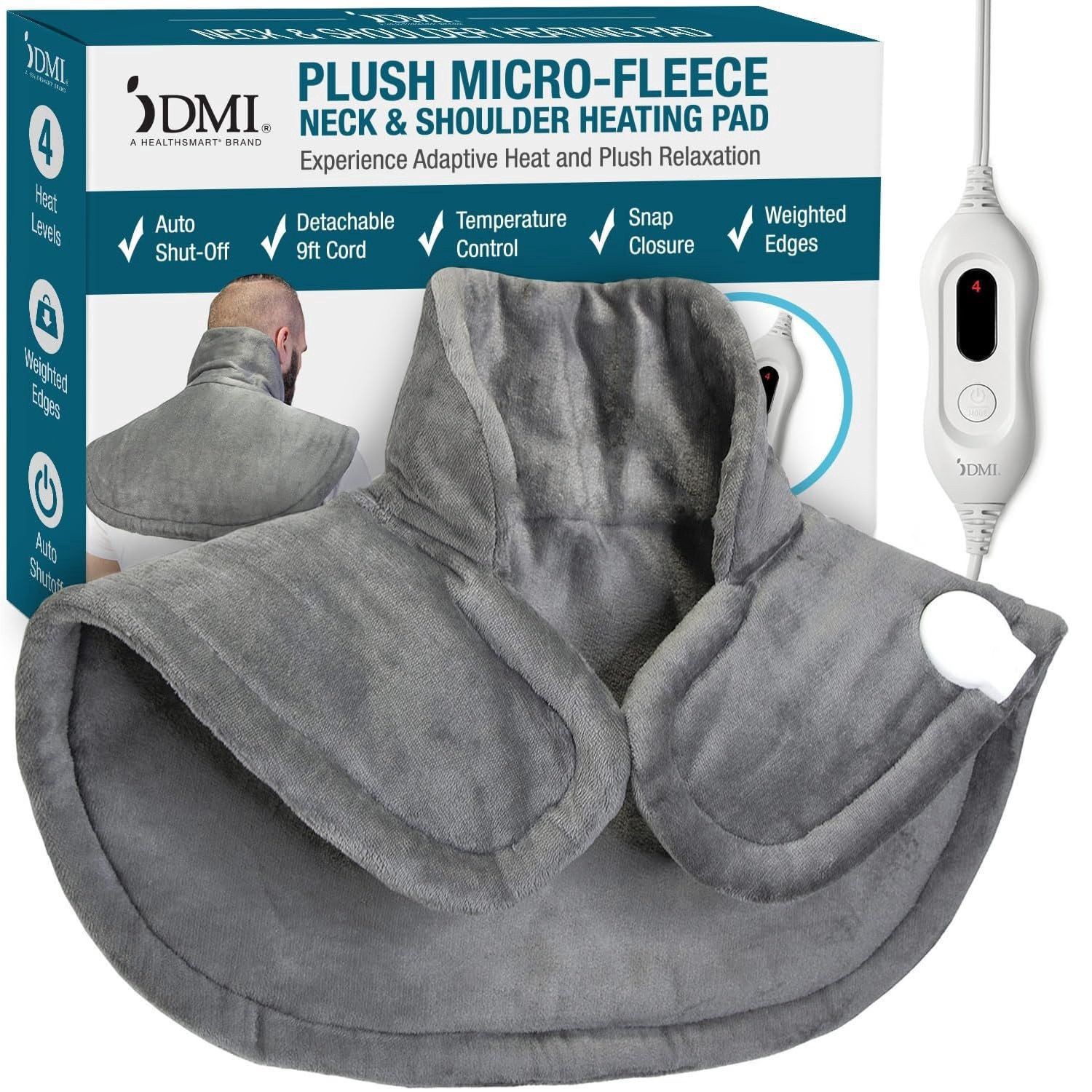 slide 3 of 3, Dmi Large Neck And Shoulder Heating Pad, 1 ct