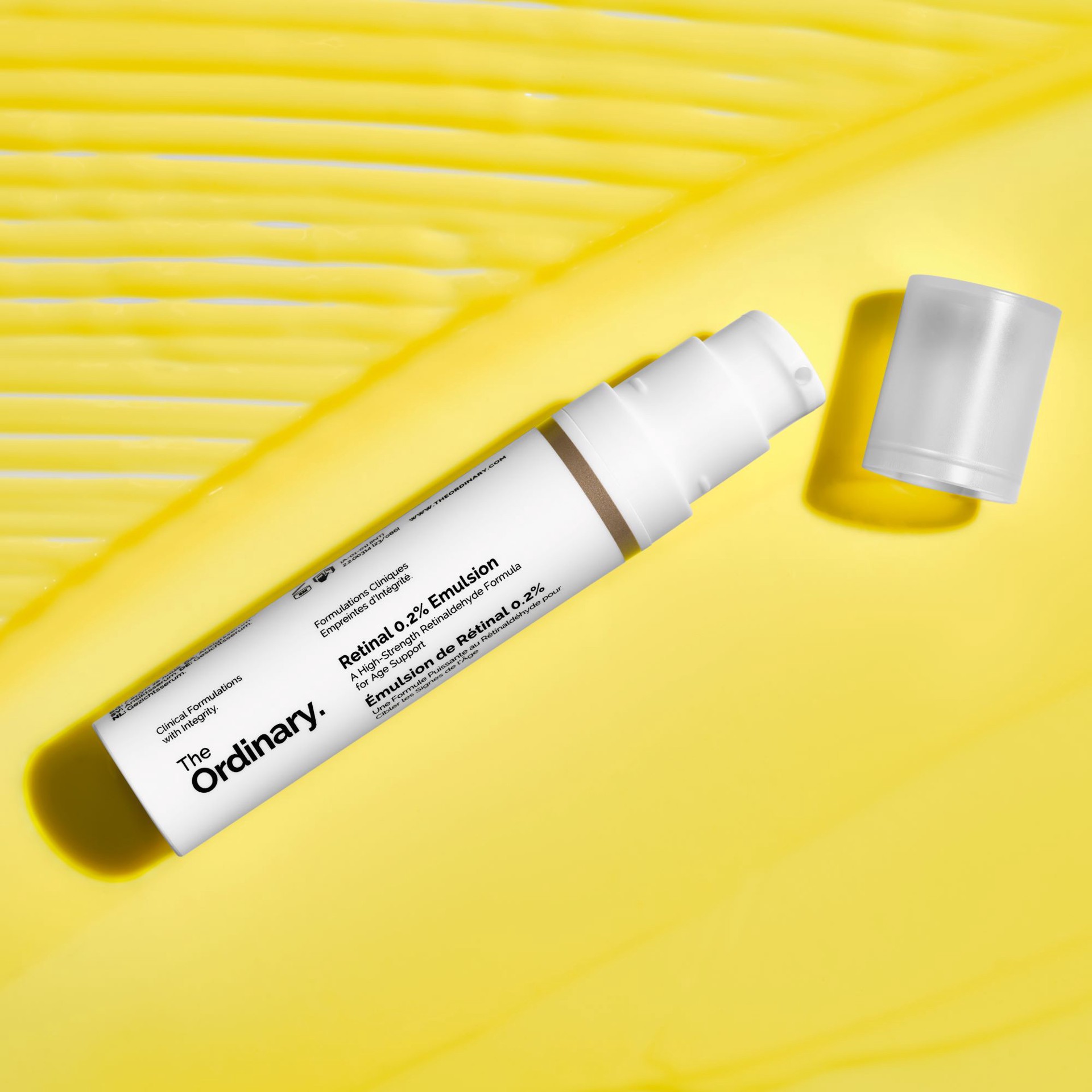 slide 3 of 10, The Ordinary Retinal 0.2% Emulsion High-Strength Retinoid Nighttime Treatment 0.5 oz / 15 ml,