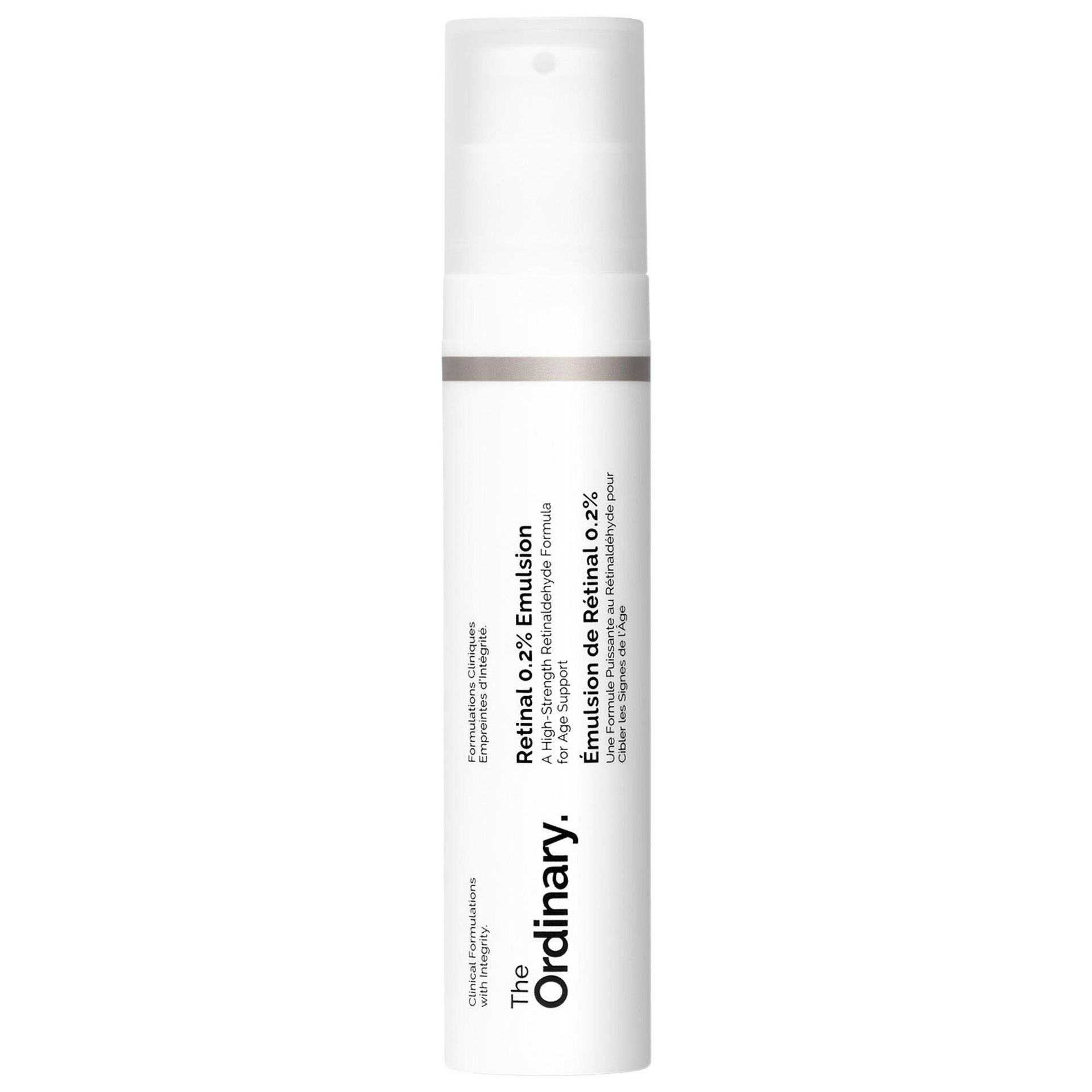 slide 1 of 10, The Ordinary Retinal 0.2% Emulsion High-Strength Retinoid Nighttime Treatment 0.5 oz / 15 ml,