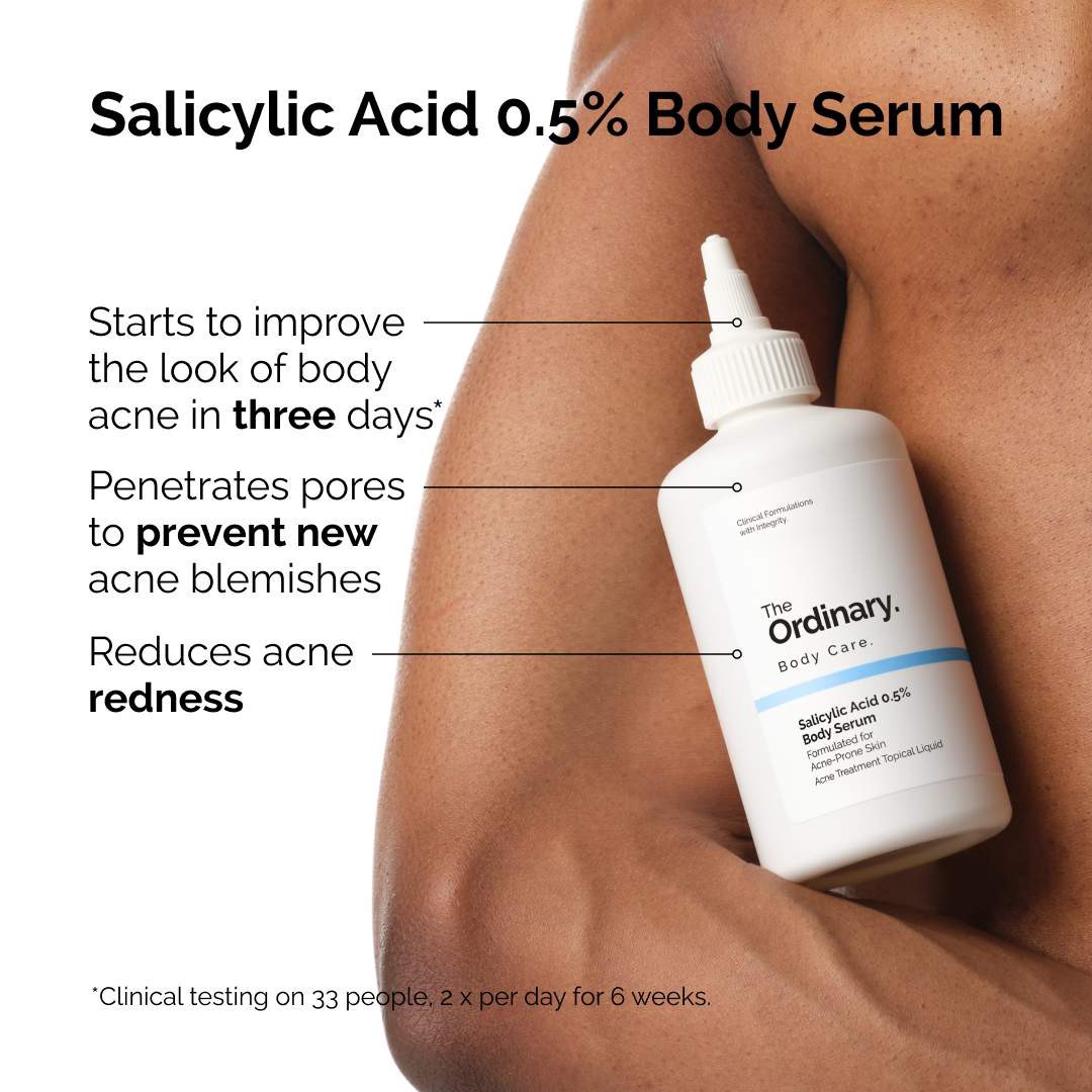 slide 4 of 8, The Ordinary Salicylic Acid 0.5% Body Serum Exfoliating Treatment for Acne 8 oz / 240 ml, 