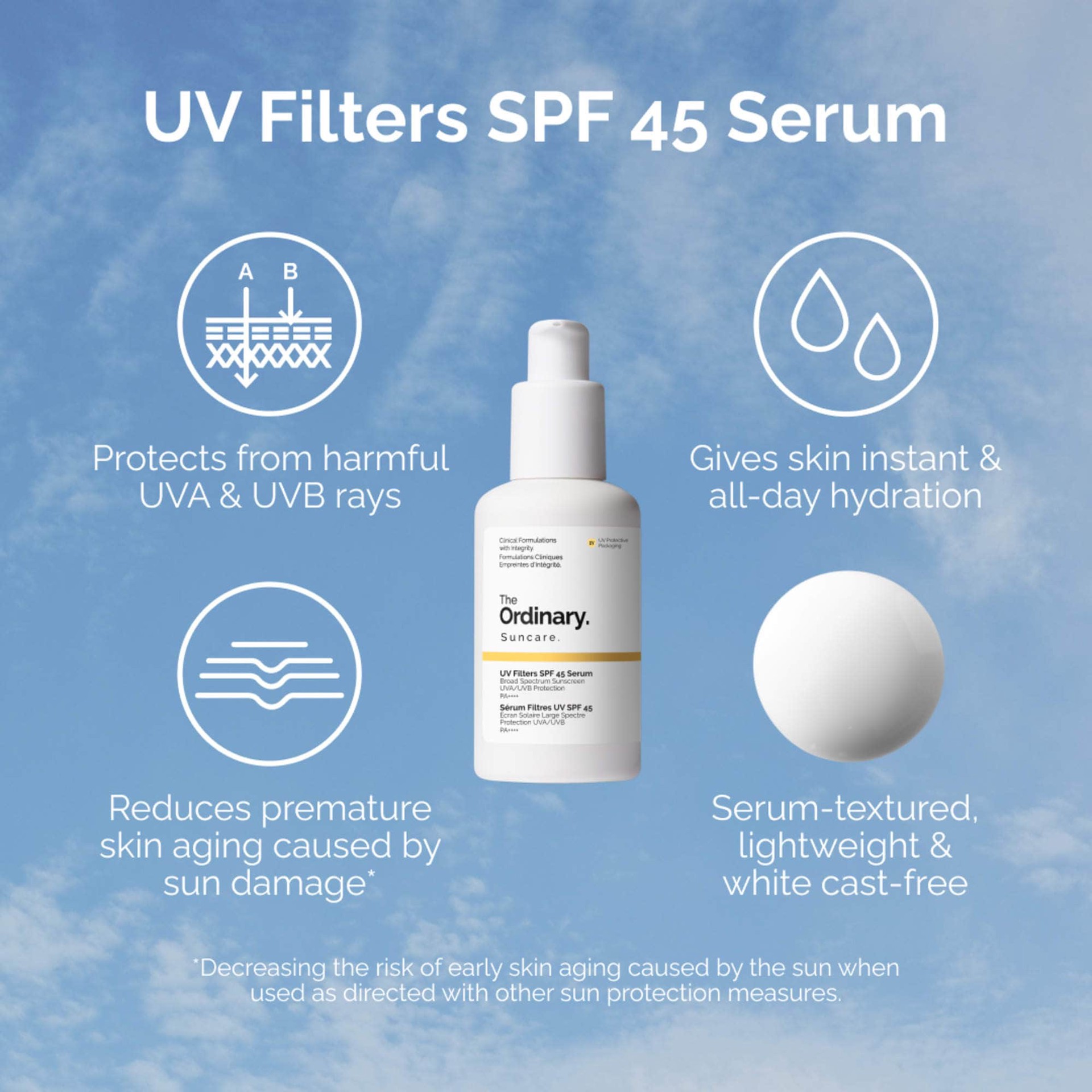 slide 2 of 7, The Ordinary UV Filters SPF 45 Serum Sunscreen PA++++ 2 oz/60 mL, 