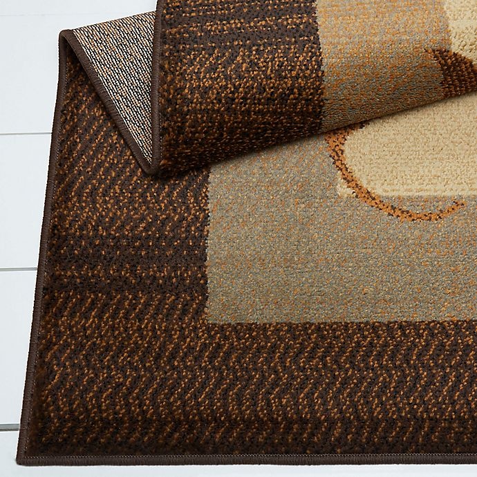 slide 3 of 6, Home Dynamix Royalty Clover Area Rug - Brown/Blue, 4 ft x 6 ft