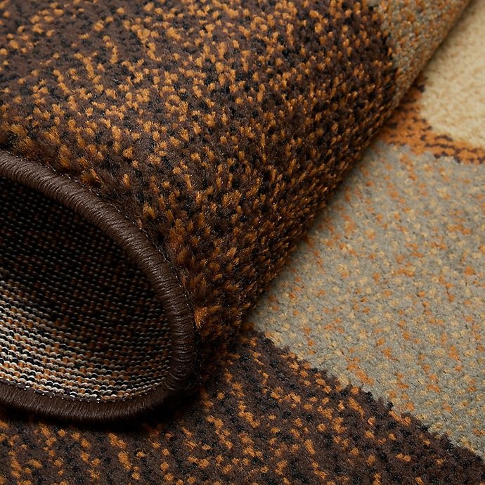 slide 4 of 6, Home Dynamix Royalty Clover Area Rug - Brown/Blue, 4 ft x 6 ft