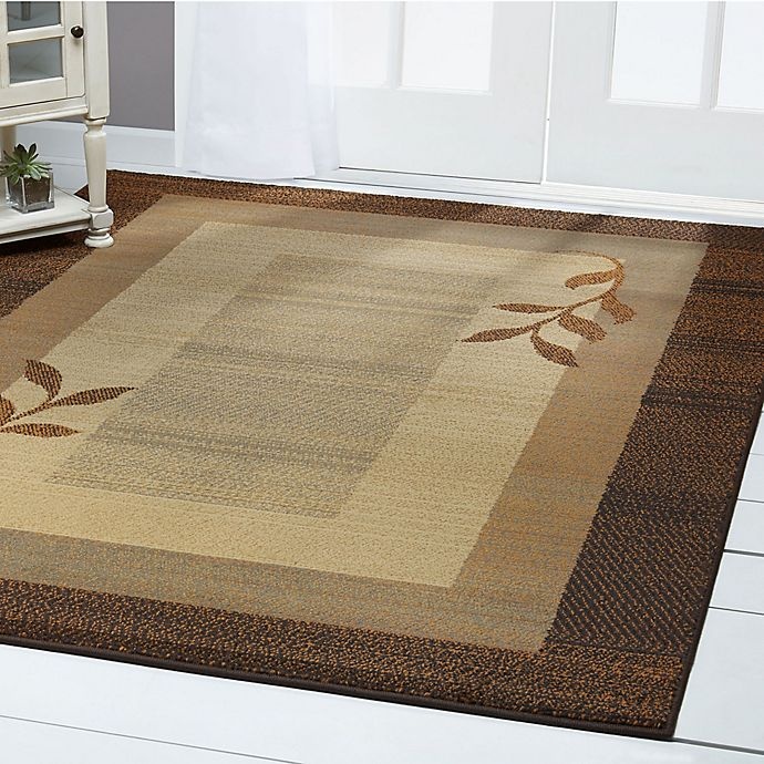 slide 6 of 6, Home Dynamix Royalty Clover Area Rug - Brown/Blue, 4 ft x 6 ft