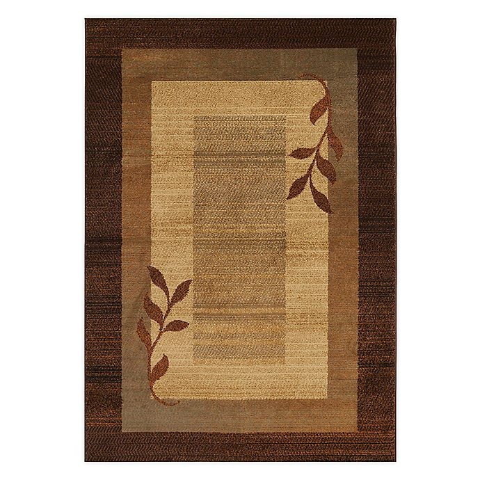 slide 1 of 6, Home Dynamix Royalty Clover Area Rug - Brown/Blue, 2 ft x 3 ft