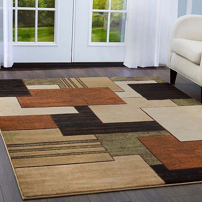 slide 2 of 6, Home Dynamix Tribeca Heat Set Box Area Rug - Brown/Green, 5 ft 3 in x 7 ft 2 in