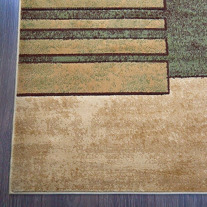 slide 3 of 6, Home Dynamix Tribeca Heat Set Box Area Rug - Brown/Green, 5 ft 3 in x 7 ft 2 in