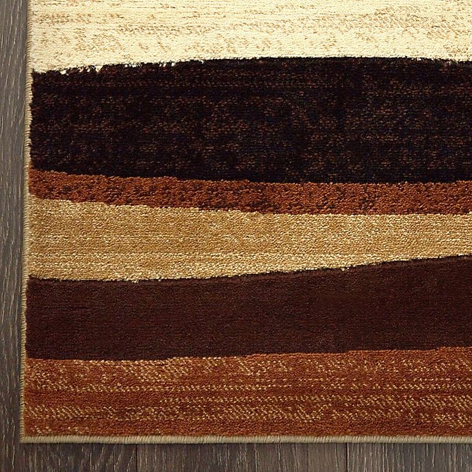 slide 4 of 6, Home Dynamix Tribeca Heat Set Wave Area Rug - Brown, 5 ft 3 in x 7 ft 2 in