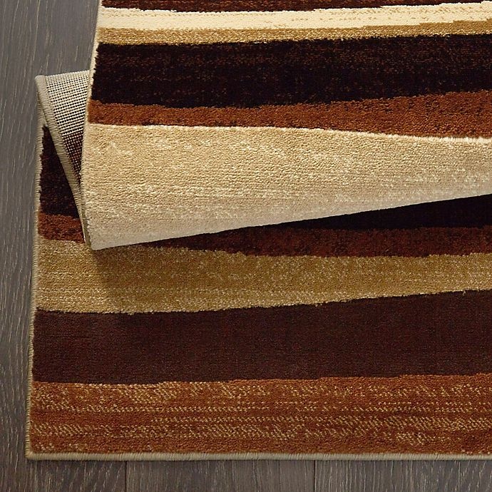 slide 5 of 6, Home Dynamix Tribeca Heat Set Wave Area Rug - Brown, 5 ft 3 in x 7 ft 2 in