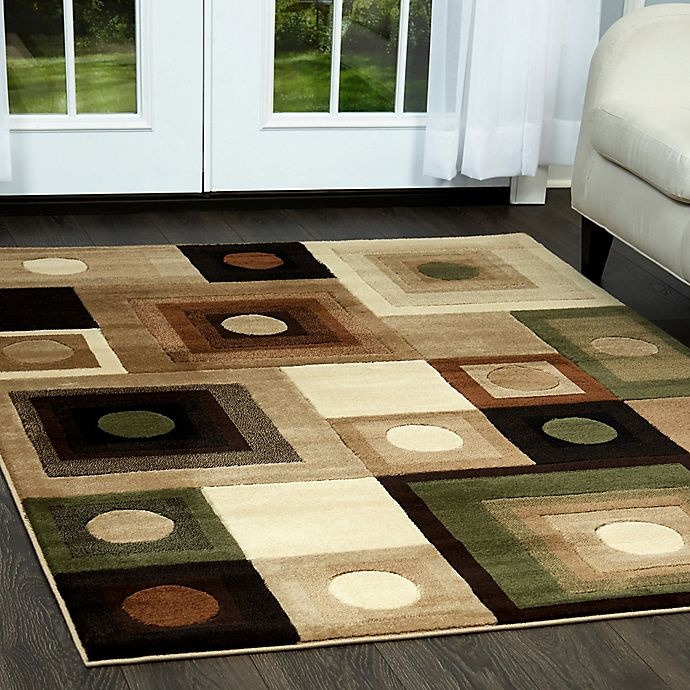 slide 4 of 6, Home Dynamix Tribeca 3'3 x 4'7 Accent Rug - Brown/Green, 1 ct