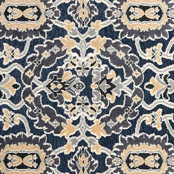 slide 3 of 4, Home Dynamix Maplewood Washable Accent Rug - Navy, 2 ft 3 in, 3 ft 7 in