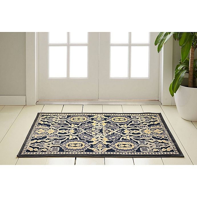 slide 4 of 4, Home Dynamix Maplewood Washable Accent Rug - Navy, 2 ft 3 in, 3 ft 7 in