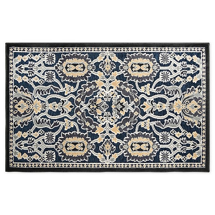 slide 1 of 4, Home Dynamix Maplewood Washable Accent Rug - Navy, 2 ft 3 in, 3 ft 7 in