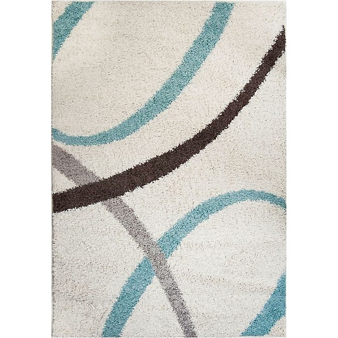 slide 1 of 4, Home Dynamix Synergy by Nicole Miller Abstract 3'3 x 4'3" Accent Rug - White/Blue", 3 ft 3 x 4 ft 3 in