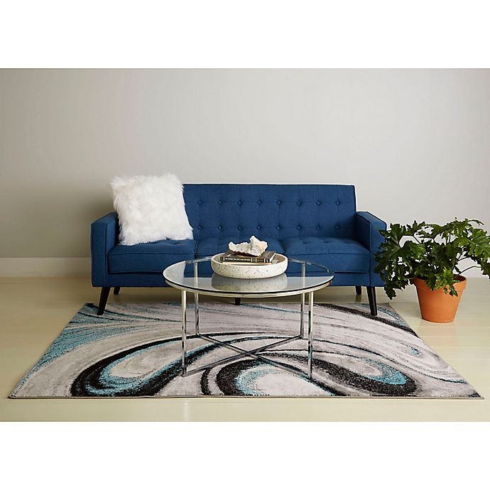 slide 5 of 5, Home Dynamix Boho Accent Rug - Grey/Blue, 2 ft x 3 ft