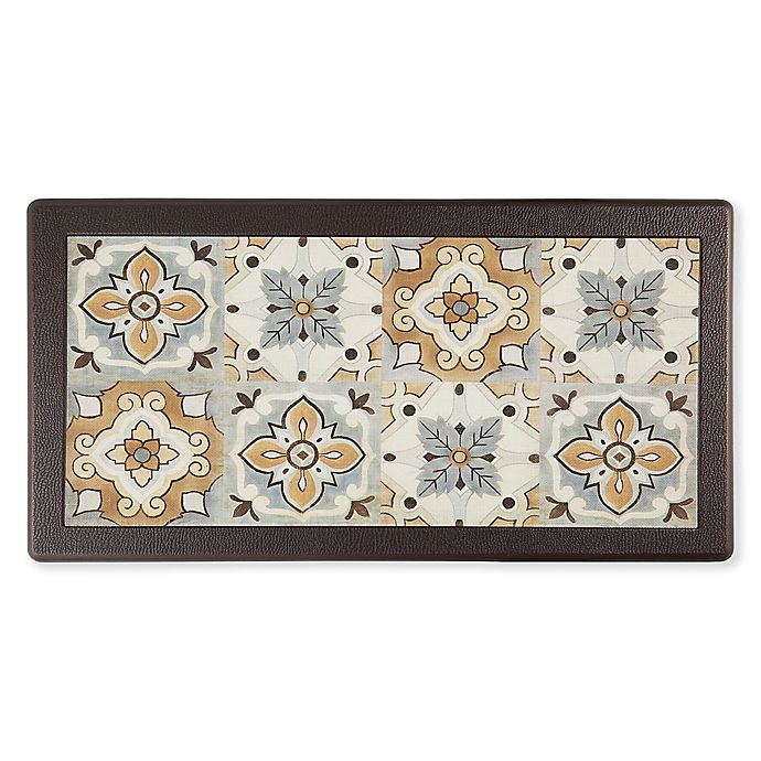 slide 1 of 6, Home Dynamix Divine Step Cliffside 20 x 36" Kitchen Mat - Taupe", 1 ct