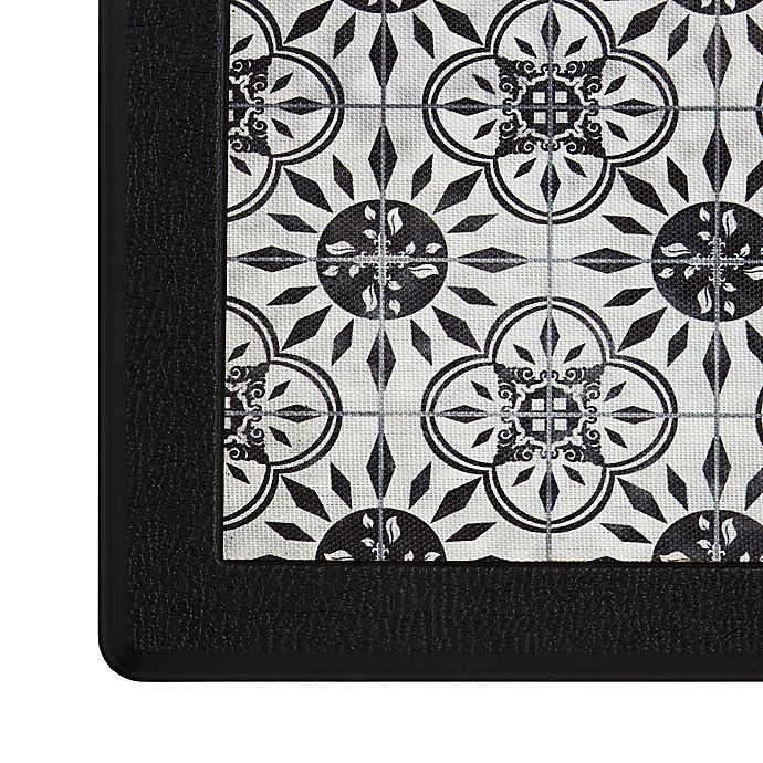 slide 2 of 6, Home Dynamix Divine Step Cliffside 20 x 36" Kitchen Mat - Black/White", 20 in x 36 in