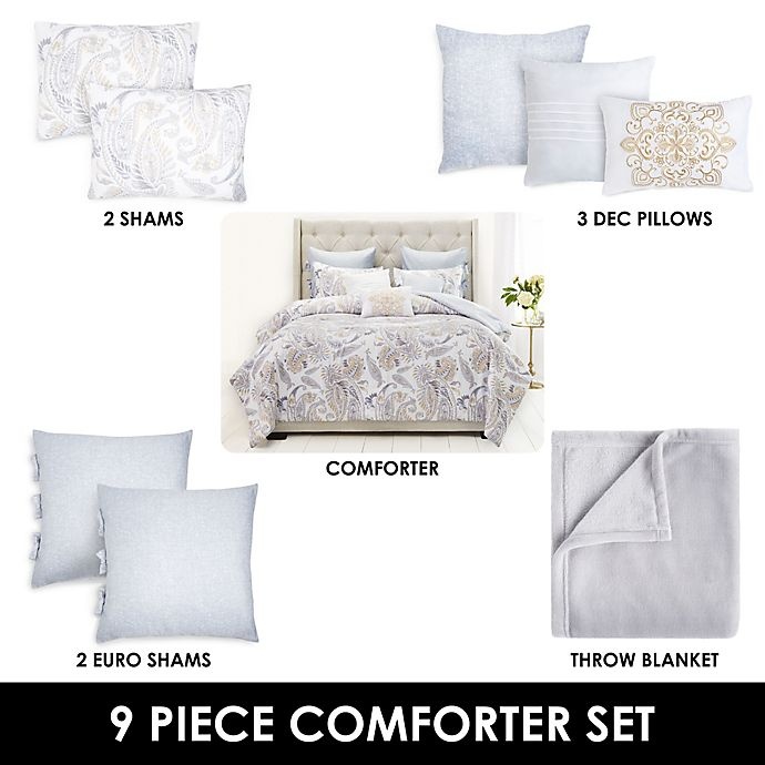 slide 4 of 10, Nicole Miller Sydney King Comforter Set, 9 ct