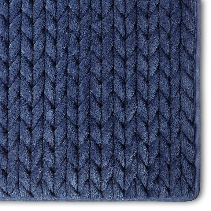 slide 2 of 6, Home Dynamix Spa Retreat Bath Mat Set - Navy Blue, 2 ct