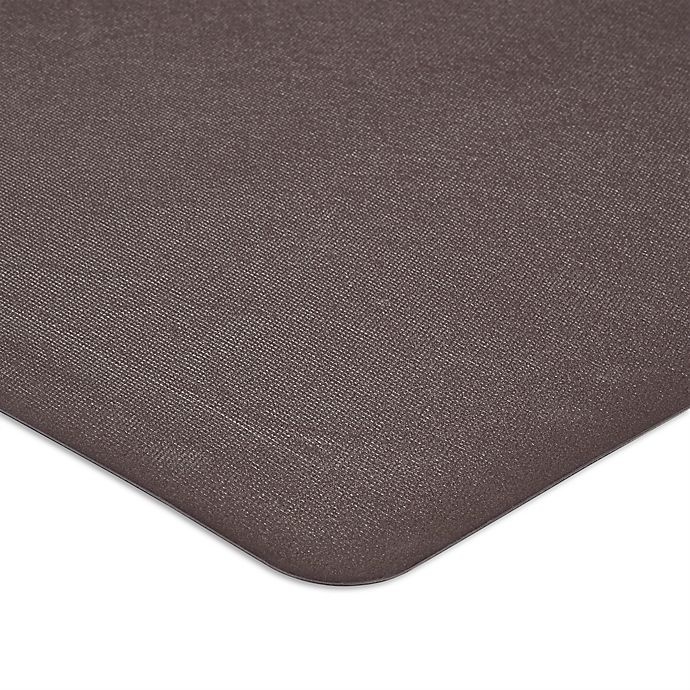 slide 2 of 5, Home Dynamix Gentle Step Embossed Trellis Mat - Brown, 20 in x 30 in