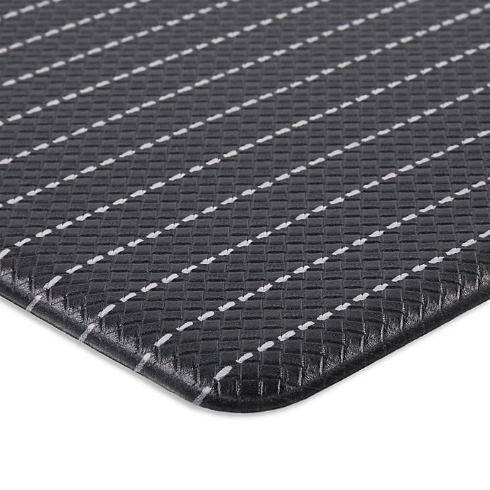 slide 3 of 8, Simply Essential Reversible Kitchen Mat - Grey, 18 in x 30 in