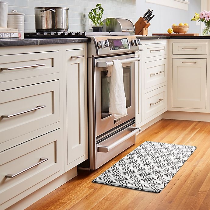 slide 4 of 8, Simply Essential Reversible Kitchen Mat - Grey, 18 in x 30 in