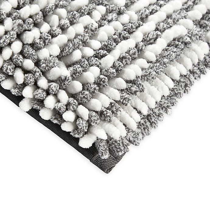 slide 5 of 5, Therapedic Ultimate Luxury Heathered Memory Foam Bath Rug - Steel Grey", 21 in x 34 in