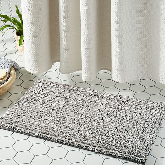 slide 4 of 5, Therapedic Ultimate Luxury Heathered Memory Foam Bath Rug - Steel Grey", 21 in x 34 in