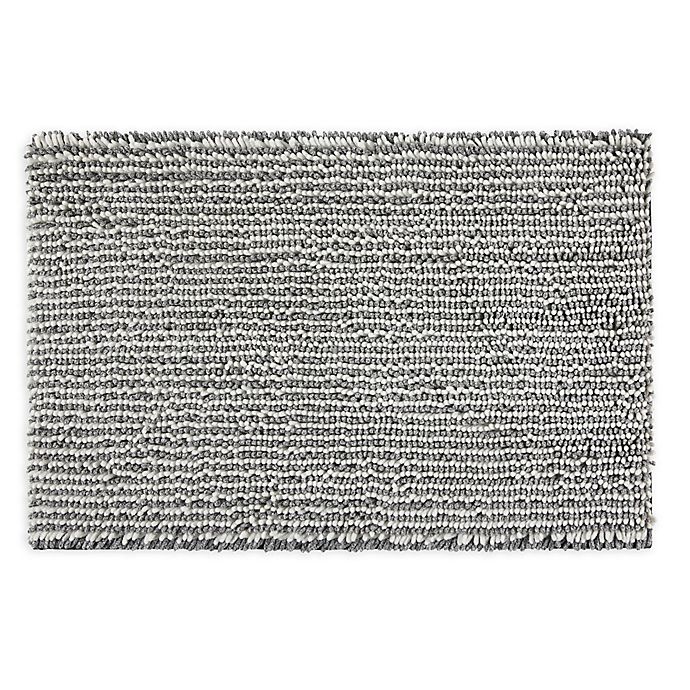 slide 1 of 5, Therapedic Ultimate Luxury Heathered Memory Foam Bath Rug - Steel Grey", 21 in x 34 in