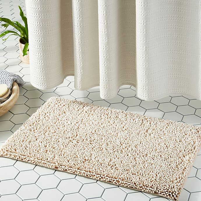 slide 4 of 5, Therapedic Ultimate Luxury Heathered Memory Foam Bath Rug - Fog", 21 in x 34 in