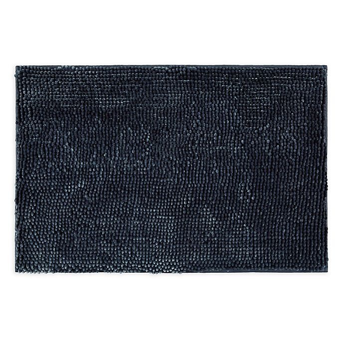 slide 1 of 5, Therapedic Ultimate Luxury Memory Foam Bath Rug - Dark Denim", 21 in x 34 in