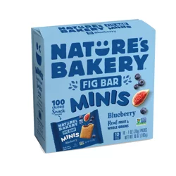 Nature''s Bakery Blueberry Whole Wheat Fig Bar Minis, Snack Bars, 10 Ct
