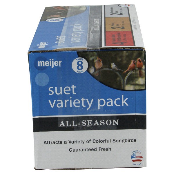 slide 4 of 21, Meijer Premium Suet Variety Pack, 8 ct