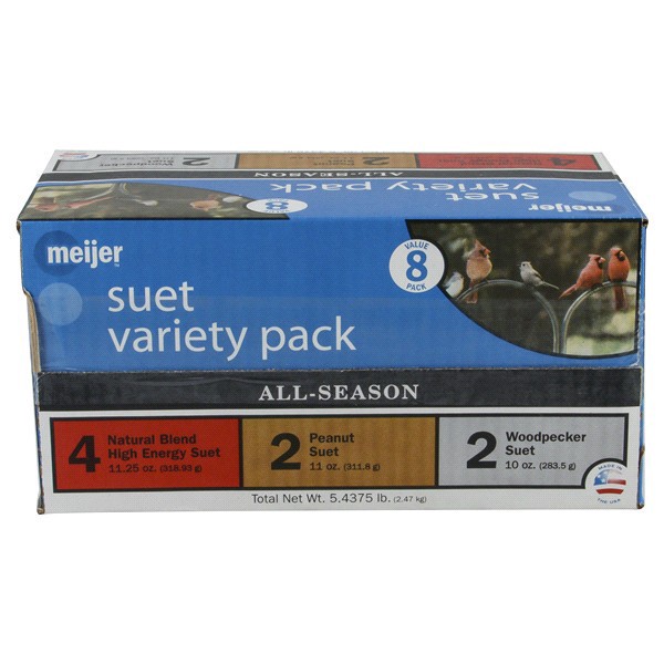 slide 8 of 21, Meijer Premium Suet Variety Pack, 8 ct