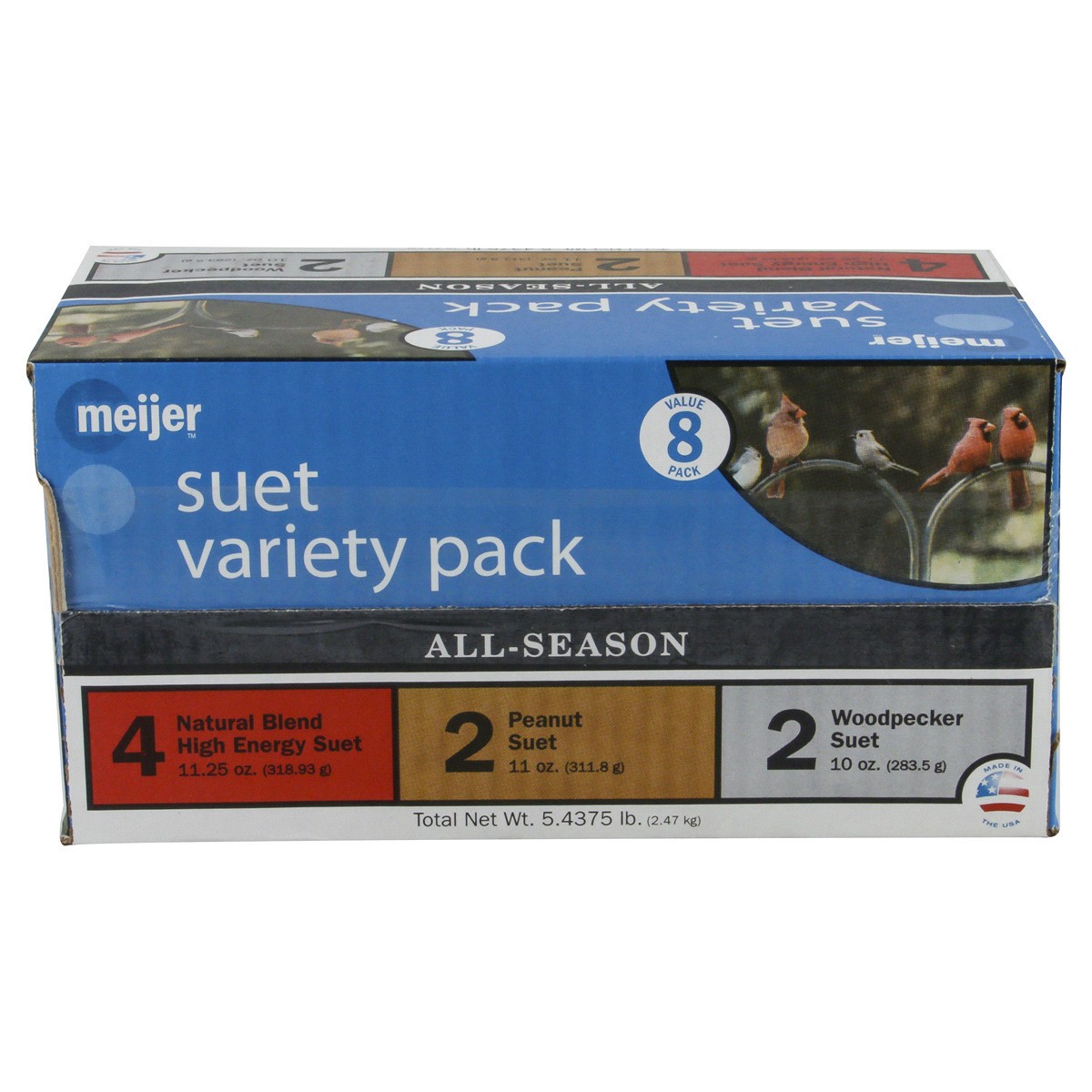 slide 9 of 21, Meijer Premium Suet Variety Pack, 8 ct