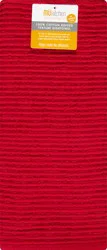 MÜkitchen 100% Cotton Ridged Texture Ruby Dishcloth - 1 ea