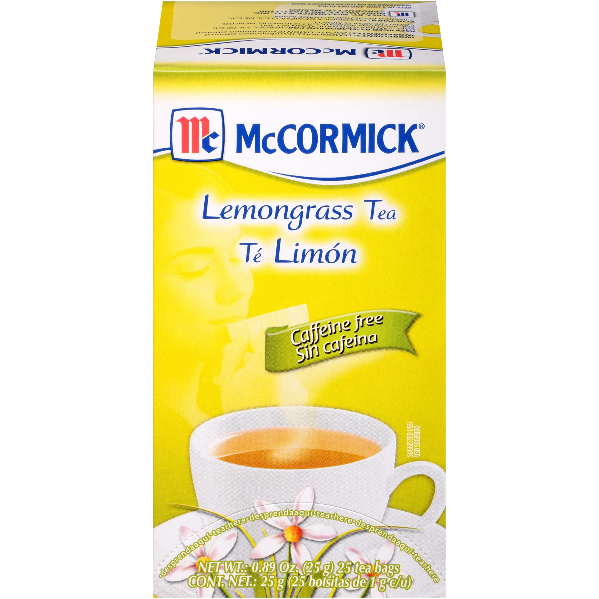 slide 1 of 9, Mccormick Tea Caffeine Free Lemongrass Box - 0.89 oz, 0.89 oz